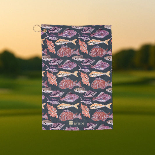 Funky Fish Golf Towel